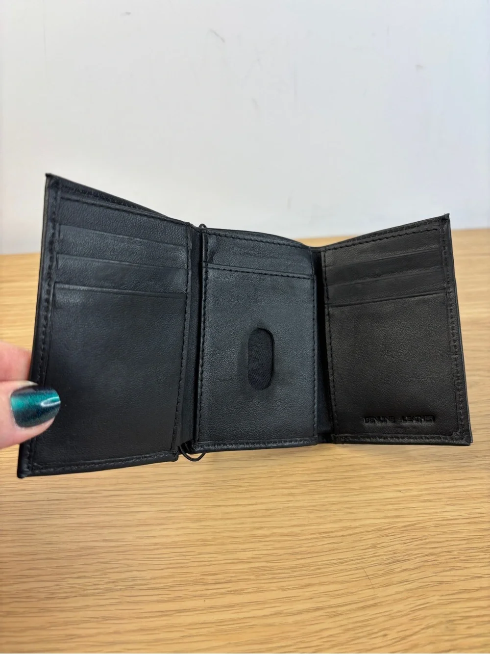Pittsburgh‎ Steelers Black Leather Wallet with Logo Patch NEW!